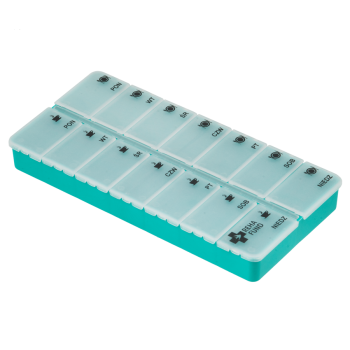 Kasetka tygodniowa na leki na 2 pory dnia